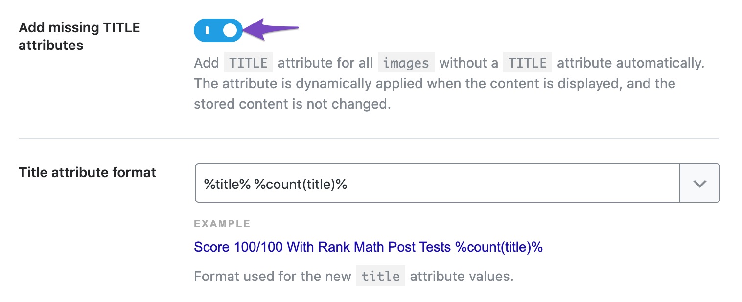 Enable add missing Title attributes