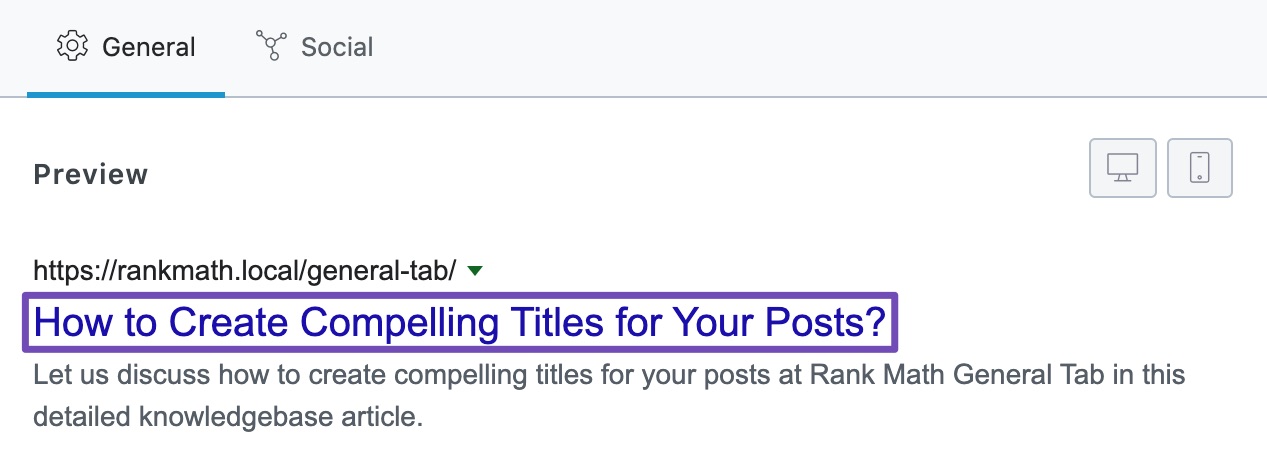 Where the title placeholder is picked from