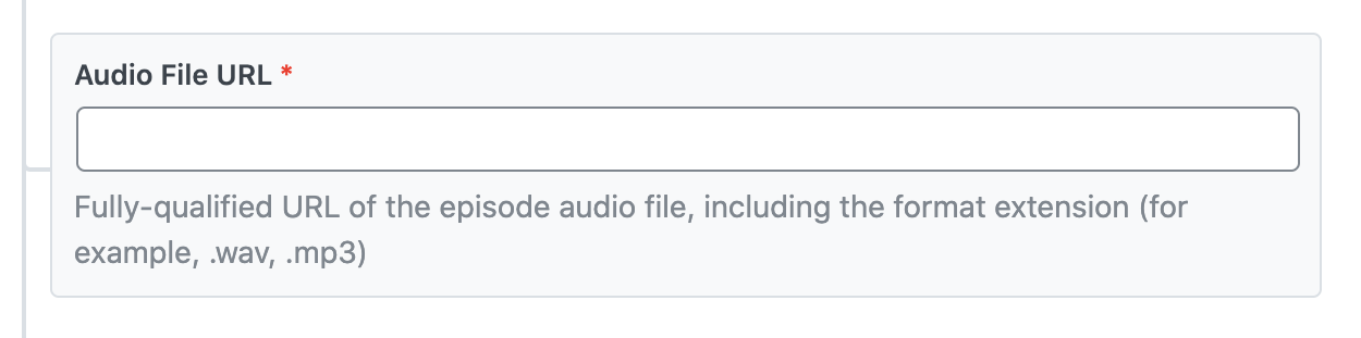 Audio File URL