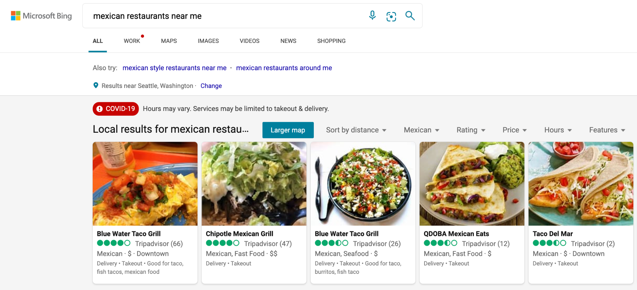 Bing Places Example