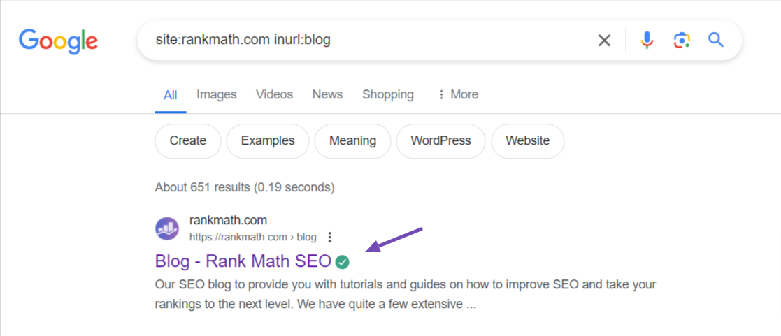 searching for 'blog' using Google inurl search operator